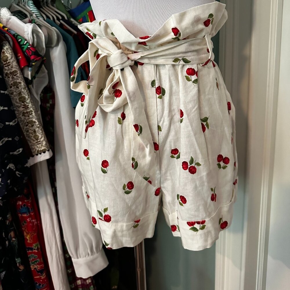Farm Rio Cherry Print Shorts NWTs